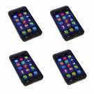 4x Metalldose im Smartphone Handy-Design mit 30g Edel-Schokolade gefüllt von Confiserie Heidel, witzige Geschenkidee