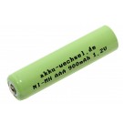 1,2V Akku AAA Micro HR03 Ni-Mh, 900mAh von akku-wechsel.de