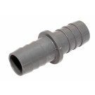 Ablaufschlauchverbinder 19x19 mm aus Kunststoff, gerade Form, für Waschmaschinen und Spülmaschinen