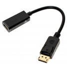 Adapter von Displayport (männlich) auf HDMI (weiblich) zur digitalen Übertragung von HD Video Inhalten auf den Flatscreen TV oder externen Monitor