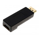 Adapter von Displayport Stecker (male) auf HDMI Buchse (female) mit Audiofunktion