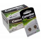 20x 2er Pack (40 Stk.) Camelion AG10 Alkaline Knopfzelle Batterie 1,5V, 80mAh, AG10-BP2, (0% Hg)