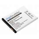 Alternativer Lithium-Ionen Akku für Samsung Galaxy Handy, Smartphone, Mobiltelefon mit 3,7 Volt und 1300mAh Kapazität, ersetzt den original Akku EB494353VUCSTD