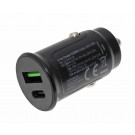 Ansmann KFZ Ladeadapter Autoladegerät 1x USB-C mit USB Power Delivery USB-PD, 1x USB-A, 30W