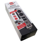brennenstuhl estilo hochwertige Eck-Steckdosenleiste 4-fach + 2x USB, Küche, Büro, 1153590410