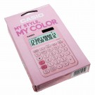 Casio MS-20UC-PK Tischrechner, 12-stellig Solar-/Batteriebetrieb, pink / rosa