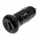 KFZ Ladeadapter Autoladegerät Dual USB (USB-C + USB-A) Power Delivery, USB-C: 5V 3,0A / 9V 2,0A / 12V 1,5A