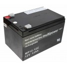 Multipower MP3.4-12 Blei Gel Akku mit 12 Volt, 12Ah Kapazität und 6,3mm Faston Kontakten