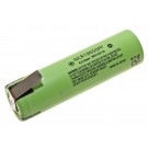 Panasonic NCR18650PF Li-Ion Spezial Akku (Industriezelle) ungeschützt mit Z-Lötfahne, mit 3,6 Volt und 2900mAh Kapazität