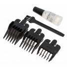 Wahl Moser Ermila Kammaufsatz Set 3mm, 6mm, 10mm mit Öl und Reinigungsbürste für 8141, Artikelnummer 4217-7080, 58029-016