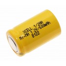 XCell 1/2 AA Akku X1/2AA600, Flat Top Ni-Mh Industriezelle, 1,2V, 600mAh