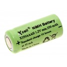 XCell X350AAAH Spezial-Akku, 1/2 AAA, Flat-Top, NiMH mit 1,2 Volt und 350mAh Kapazität