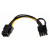 10cm Strom Adapter Kabel intern 6pol Buchse auf 8pol Stecker für PCIe / PCI-Express Grafikkarten | inline 26626