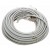 10m Netzwerkkabel Patchkabel | Cat 5e doppelt geschirmt | SF/UTP 2 x RJ45 | grau