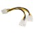 15cm DeLock Stromkabel 2x 4 Pin Stecker Molex auf 8 Pin PCI Express | 82397 