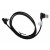 1m Micro USB 2.0 Datenkabel Ladekabel | Nylonmantel | 90 Grad Stecker abgewinkelt | schwarz 