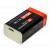 9V Block Li-Ion Akku mit Micro-USB Ladebuchse | 6LR61 6AM6 AM-6 | 9V 400mAh