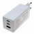 Schnellladegerät 3-Port USB (2xUSB-C + 1xUSB-A) USB-PD | 65W GaN weiss | Ladeadapter Netzteil