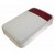 Gebrauchte vergilbte Visonic MCS-730 (868) RED  P/N: 90-203035 Alarmanlage Blinkleuchte Sirene Außen | Fully Wireless Outdoor Siren