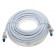 15m Ethernet LAN Patchkabel Netzwerkkabel Cat 6a S/FTP PIMF mit RNS, weiss, RJ45 Stecker auf RJ45 Stecker