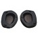 1 Paar (2 Stück) original Sennheiser Ohrpolster aus Schaumstoff und Velours mit Trägerring in Farbe schwarz. Ersatzteil Teilenummer 562592