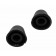 1 Paar (2 Stück) original Sennheiser Ohrpolster, (Ohrstöpsel, Earpad) konisch, glatt für SET 830, SET 840, SET 900 Headset Kopfhörer, Kinnbügelhörer aus Silikon in Farbe schwarz