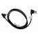 1m Micro USB 2.0 Datenkabel, Ladekabel, Nylonmantel, 90 Grad Stecker abgewinkelt, schwarz