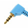 2m Sennheiser 554327 Stereo Audio Kabel, 3,5mm Klinkenstecker gerade auf gewinkelt
