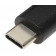2 Meter langes Datenkabel, Ladekabel USB-C 3.0 Stecker auf USB-C 3.0 Stecker USB-PD 60W, schwarz