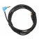 2 Meter langes Sennheiser Stereo-Audio-Kabel mit 2x 3,5mm Klinkenstecker, ein Klinkenstecker in gewinkelter Ausführung, Ersatzteil Artikelnummer 554327