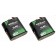 2x 4,5V Flachbatterie 3LR6 Adapter Batteriebox, Wechselgehäuse mit 3x AA Mignon Batterien