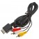 3-Cinch RCA AV-Kabel, TV Anschlusskabel für Sony PlayStation PS1 Slim, PS2 Slim, PS3 Slim