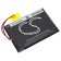 3,7V Akku für Cowon M2 MP3 Player, 1300mAh, ersetzt P140409301 und PR-464465N