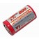 3,7 Volt Efest IMR 18350 V1 B.I.O. Akku mit flachem Pluspol und 800mAh Kapazität (Li-Mn), ungeschützt.