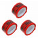 3 Stück Paket Klebeband Paketklebeband Paketband Packband, Vorsicht Glas! Nicht werfen, 48mm x 66m