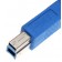 3 Meter langes Datenkabel USB 3.0 A-Stecker auf B-Stecker in Farbe blau für Drucker, Scanner, HDD
