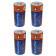 4x [14,43€/100g] 90g Heidel Nervenstärker in Batterie-Form Knusperpralinen mit Vollmilchschokolade, Schokoreis und Cornflakes, Metalldose Akku-Form