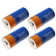 4x [14,43€/100g] 90g Heidel Nervenstärker in Batterie-Form Knusperpralinen mit Vollmilchschokolade, Metalldose Akku-Form