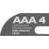 4x Duracell AAA HR03 Mignon NiMH Akkus, vorgeladen mit 1,2 Volt und 900mAh Kapazität, Hersteller Artikelnummer 1028414