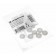 5 Paar Sennheiser 523880 Ohradapter Ohrpolster Schaumstoff für MX 360, MX 365, MX 460, MX 760 Kopfhörer, hellgrau