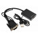 Adapter VGA auf HDMI-A Buchse, 1080p, 15cm
