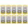 BB 08.18 - 10x 6er Pack Rayovac Extra Advanced Knopfzelle Batterie Typ 10, PR70, für Hörgeräte, hearing aid, 1,4V, 105mAh