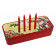 Confiserie Heidel Adventsschmuckdose Weihnachts-Nostalgie mit 6 Stück 10g Schokoladen-Täfelchen, 60g