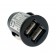Doppel USB Kfz Ladeadapter Auto Ladekabel Adapter 2,1A in schwarz