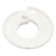 Heizkörper Rosette Rohrmanschette 22mm Innen, 53mm Aussen, Kunststoff weiss
