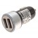 KFZ-Ladeadapter, Autoladegerät Dual USB (mit zwei USB-Anschlüssen), 3,1A mit Auto-ID
