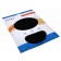 Manhattan Mauspad mit Handgelenkauflage, rundes Design, schwarz