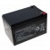 Multipower MP12-12 Blei Gel Akku mit 12 Volt, 12Ah Kapazität und 4,8mm Faston Kontakten