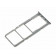 Original Samsung Galaxy A71 (SM-A715) NanoSim + microSD Karten-Halter, Sim Ablage, Tray in Farbe Prism Crush Silver, Ersatzteil Artikelnummer GH98-44757B