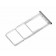 Original Samsung NanoSim + microSD Karten Halter, Sim Ablage, Tray in Farbe weiß, bzw silber für Samsung Galaxy M32 (SM-M325F) Smartphone, Ersatzteil Teilenummer GH98-46835C